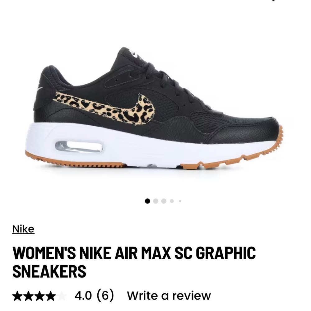 Women’s Nike air max cheetah print size 6